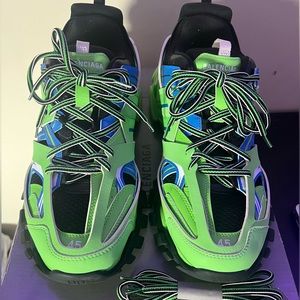 Size 12 - Balenciaga Track Trainer Green Blue *Worn Once* W/ Box
